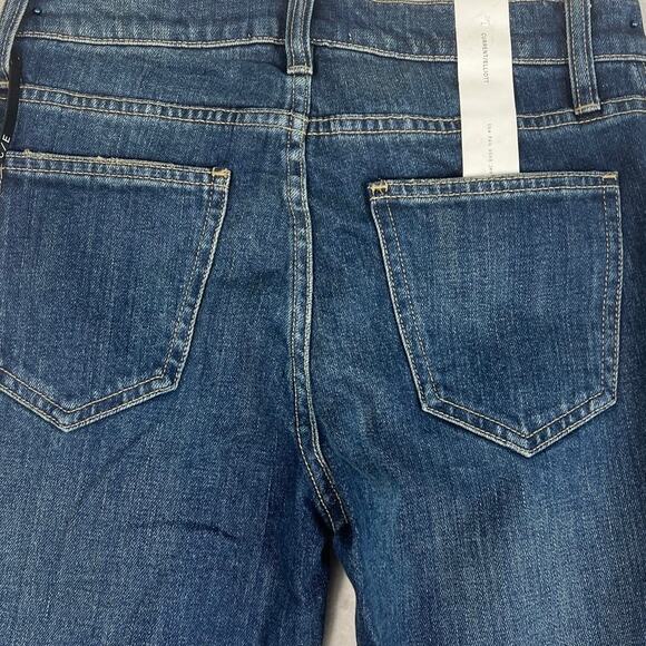 Current Elliott The Fan Kick Jeans Medium Wash (Brush) Fray Hem Size 25 NWT - Picture 12 of 12